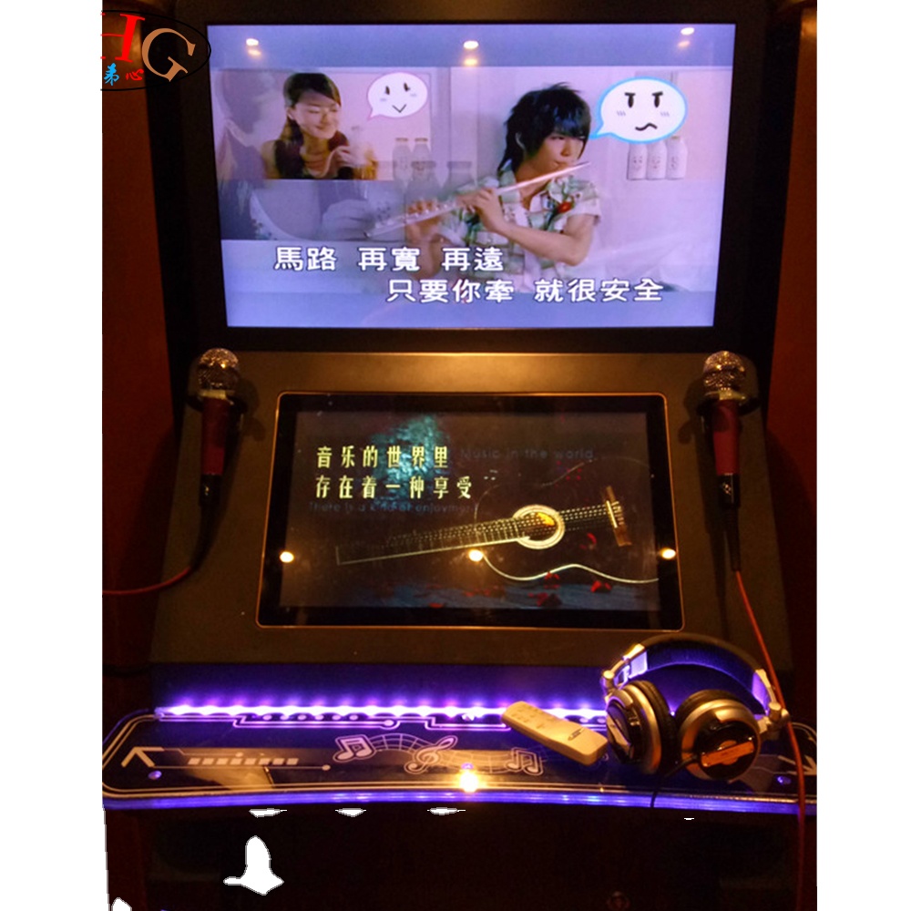 Hottest arcade ktv Karaoke Booth Simulator Game Machine Karaoke Booth Simulator jukebox machine in KTV