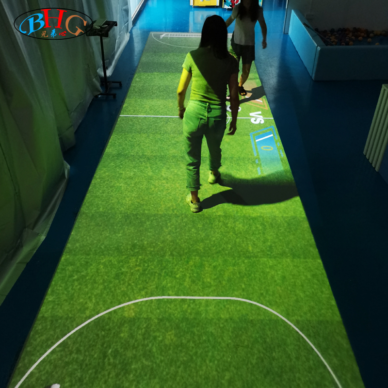 Earn money 3D world football game Interactive floor cup advertising bowling game interactive ground projection