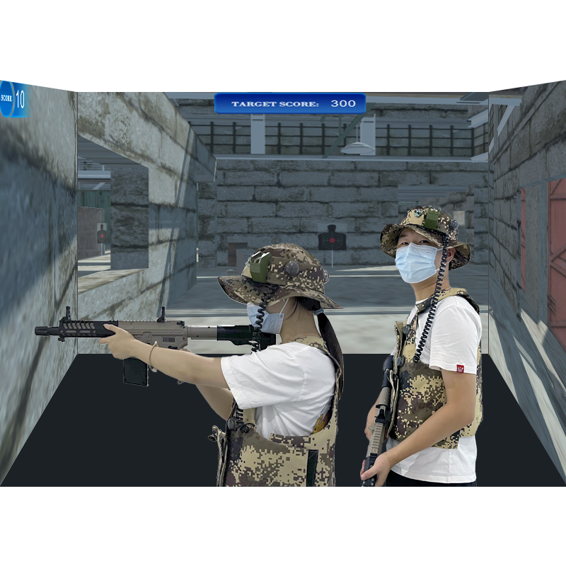 New best sale AR target shooting interactive projection screen shooting game holographic game for indoor and outdoor playground