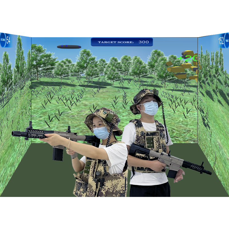 high quality online games shooting trap interactive projector 3d projection software for soft play equipment and amusement park